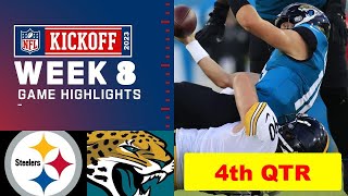 Pittsburgh Steelers vs. Jacksonville Jaguars Full Highlights 4th QTR | NFL Week 8, 2023