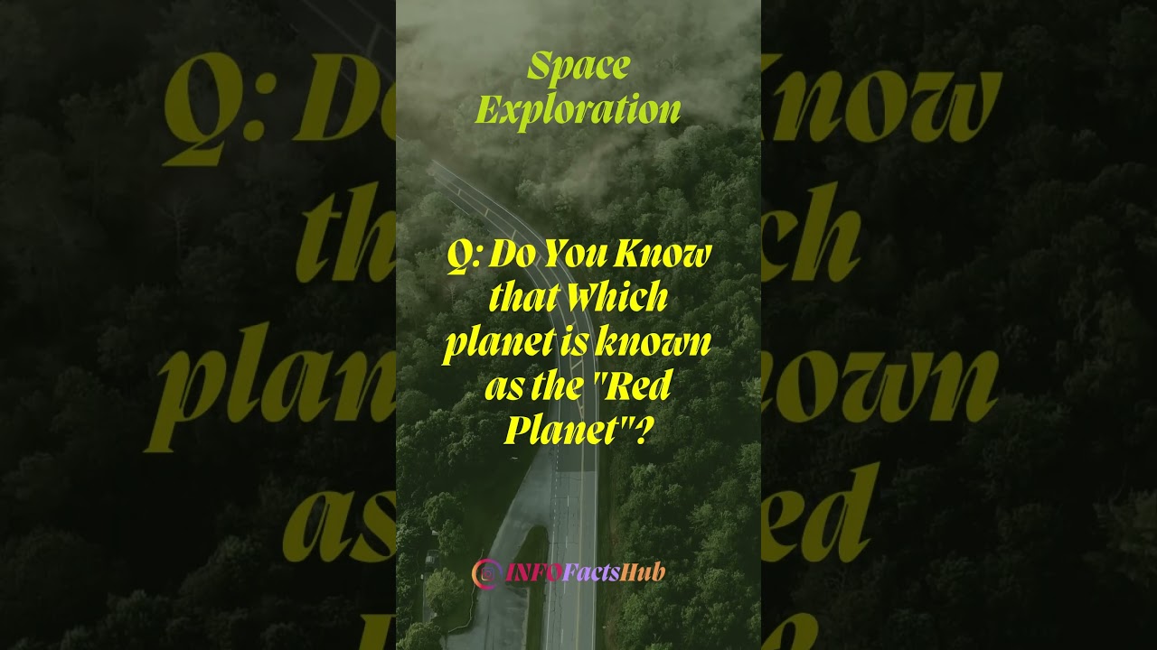 Which planet is known as the "Red Planet"? #youtubeshorts #youtube #youtuber