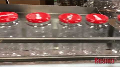 Resina NRK-400 Inline Capping Machine Video Glass Jars High Quality Made in USA Capper Salsa Jars
