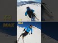 Insta360 X3 & GoPro Max Skiing #shorts