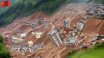 China in Turmoil: Sichuan Slammed by Landslides — Floods Wipe Out Roads, Villages Buried Alive