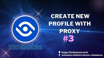 Hidemium: Tutorial#3 create new profile with proxy #hidemium #tool #tutorial