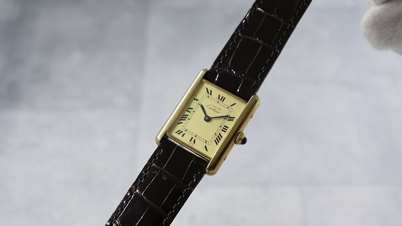 Cartier カルティエ】マストタンク／Ref.590005／LMサイズ／クォーツ