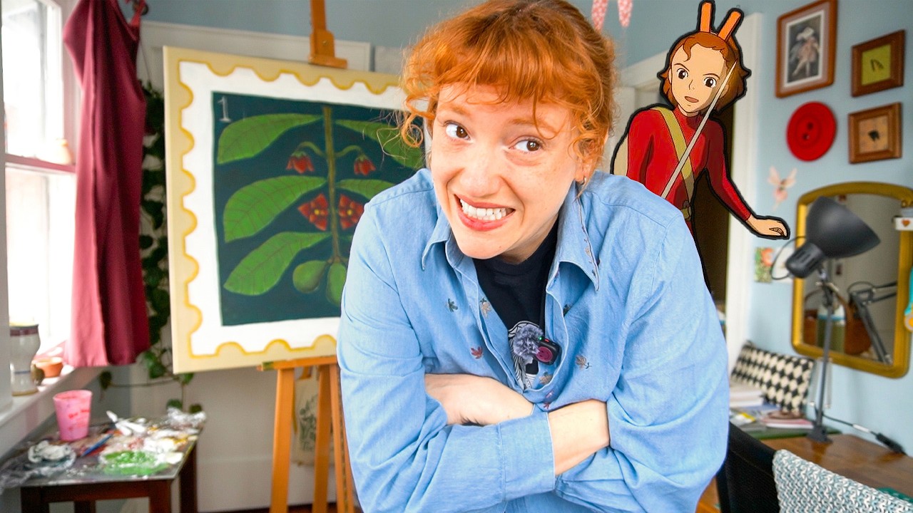 I painted a giant stamp so I could feel like a fairy