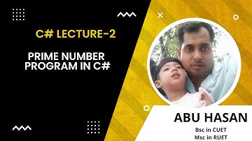Prime Number Program in C#