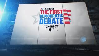 NBC First Democratic Debate Night 2 Teaser
