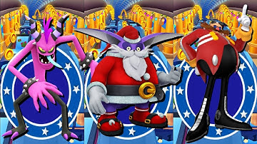 Sonic Dash - Santa Big vs All Bosses Zazz Eggman - All New 32 Characters Unlocked