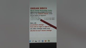 Mirror Image Short Tricks Non-Verbal Reasoning WBCS/CGL/RRB/NTPC/CLERK Group D, #shorts #shorts feed