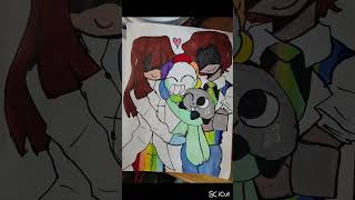 Dandy pebble Arthur and Delilah speed draw irl!!! (NOT A SHIP IN ANY WAY)