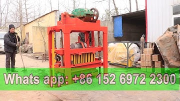 QT4-40 small semi automatic concrete block machine price for new starter