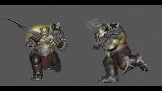 Orc Idle Run Walkcycle Spline 01