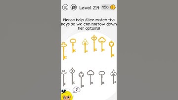 Please help Alice match the keys so we can narrow down the option! / Braindom level 214 solution