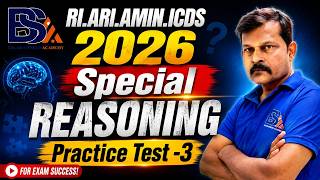 #osssc RI ARI AMIN ICDS 2026 #reasoning Practice Test - 3 @brainseedacademy by Shivananda Sir