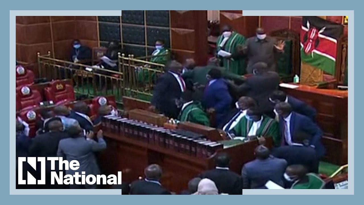 Fight erupts in Kenya's Parliament over coalition bill