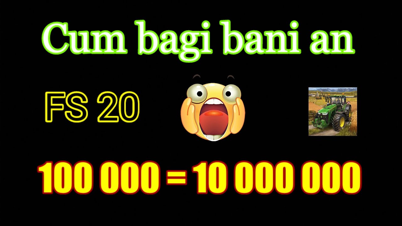 Tutorial cum sa bagi bani an FS 20 : 10 000 000 M