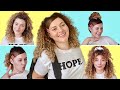 6 SIMPLE QUICK AND EASY CURLY HAIRSTYLE IDEAS (for back to school and work)