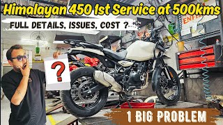 SHOCKED TO SEE 1st SERVICE COST OF MY HIMALAYAN 450 | Full Details, Cost, Issues | Must Watch !!