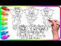 Coloring Pages EQUESTRIA GIRLS vs MY LITTLE PONY - The Dazzlings. How to color My Little Pony. MLP
