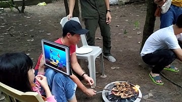 Cồn Đen Đốt lửa lướng Hải Sản cắm trại Hdv Vũ Đăng Thiên Lý 0949989189 đoàn CTY Monkey fruit 2020