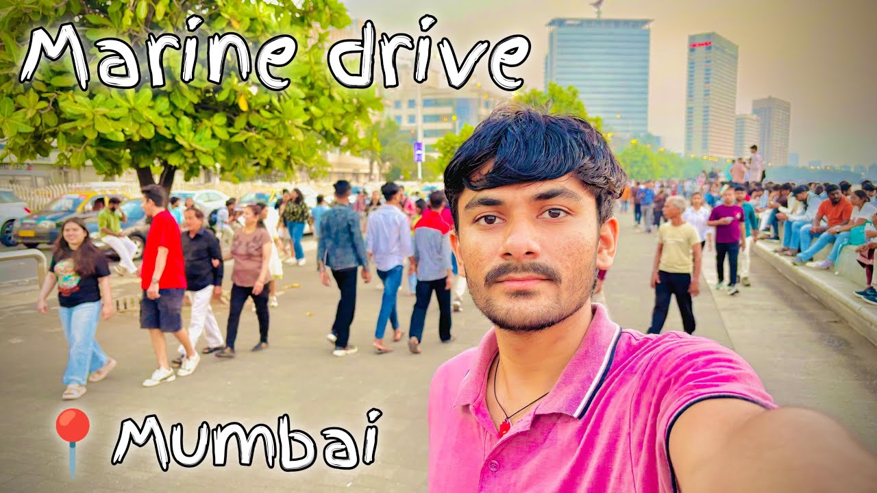 Aaj To Mrine Drive Aa Gye ❤️ #mumbai 