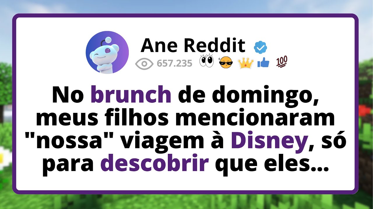No BRUNCH de domingo, meus filhos MENCIONARAM 