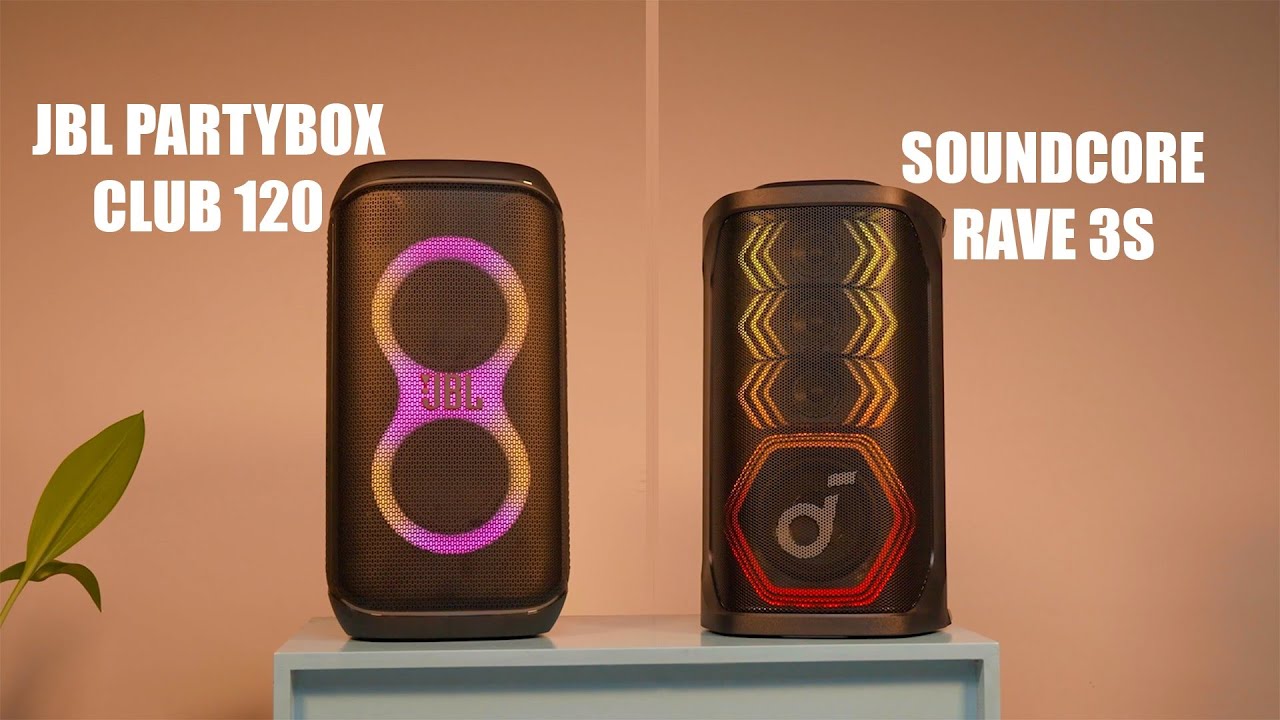 soundcore Rave 3S vs JBL PartyBox Club 120 - Which One Sounds Better?