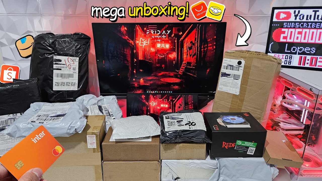 Mega Unboxing Compras da ULTIMA promoção! (só Custo Benefício)