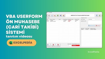 VBA Userform - Cari Takip Programı Tanıtımı