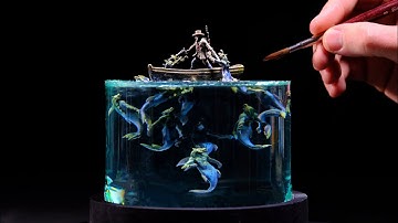 Creating a Scary Sea Creature Encounter with Epoxy Resin