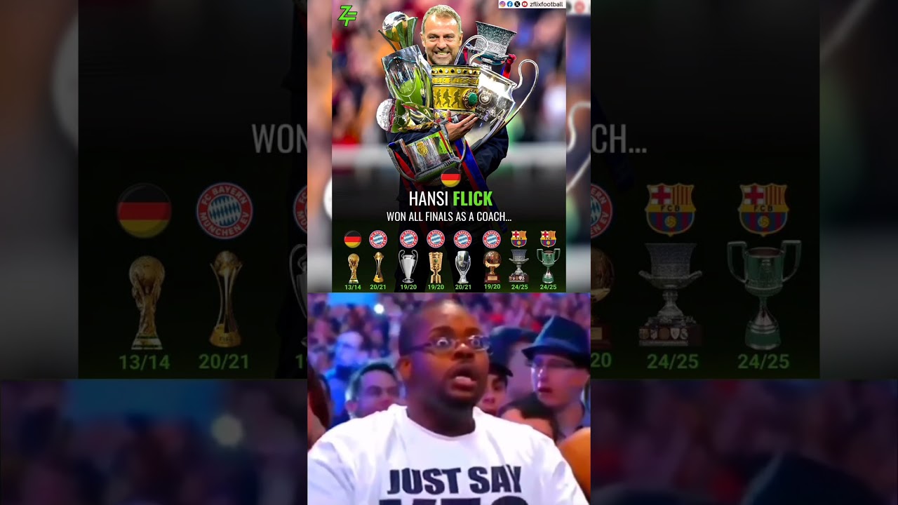 Hansi Flick won all the Finals as a Coach😱☠️🏆 