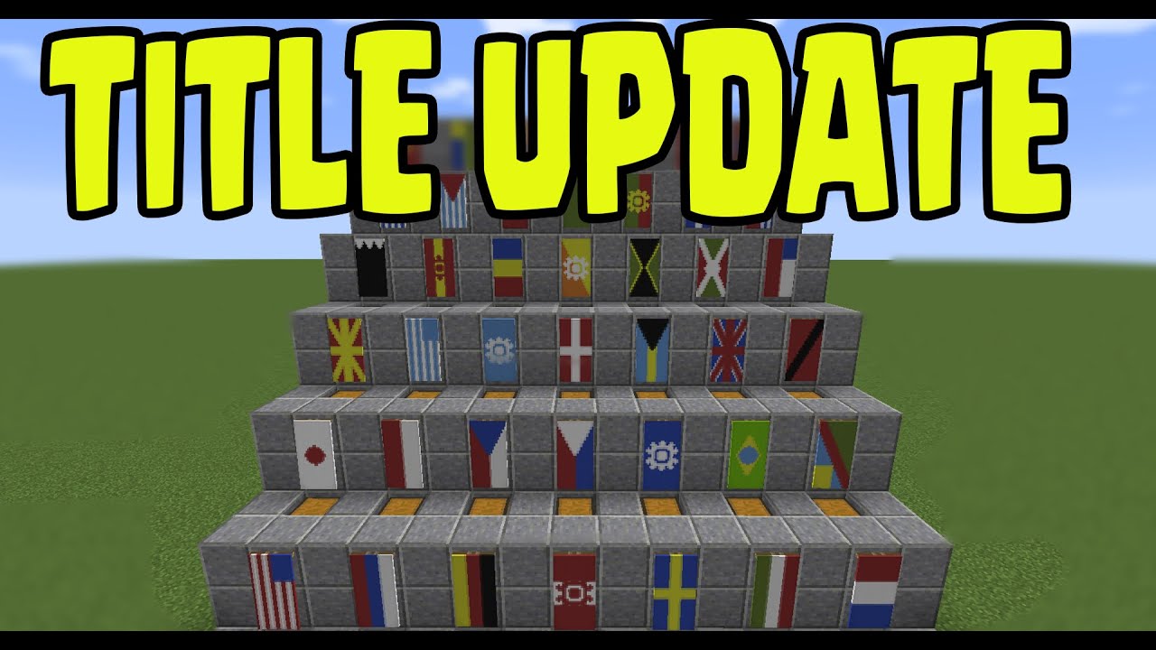 Minecraft PS3, PS4, Xbox - BANNERS FLAGS! Title Update 