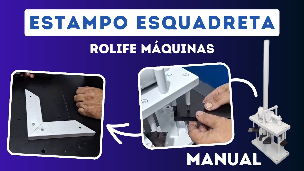 Estampo Esquadreta Manual - Rolife Máquinas