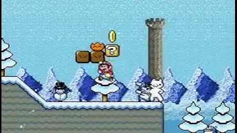 SMW Custom Level - Snowy Mountain