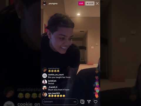 Video Young MA & Girlfriend On Instagram live - youtube