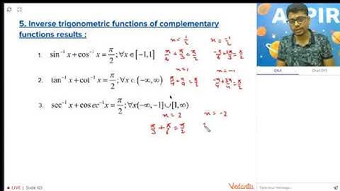 Inverse Trigonometry Function - L1 | Class 12 Maths | IIT-JEE 2020 | Vedantu