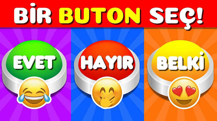 BİR BUTON SEÇ #3 🟢🔴🟡 EVET, HAYIR, BELKİ OYUNU VİDEO 3