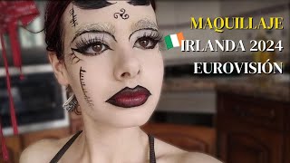 Recreando el maquillaje de Irlanda en Eurovisión (con cosas de casa)🇮🇪👹