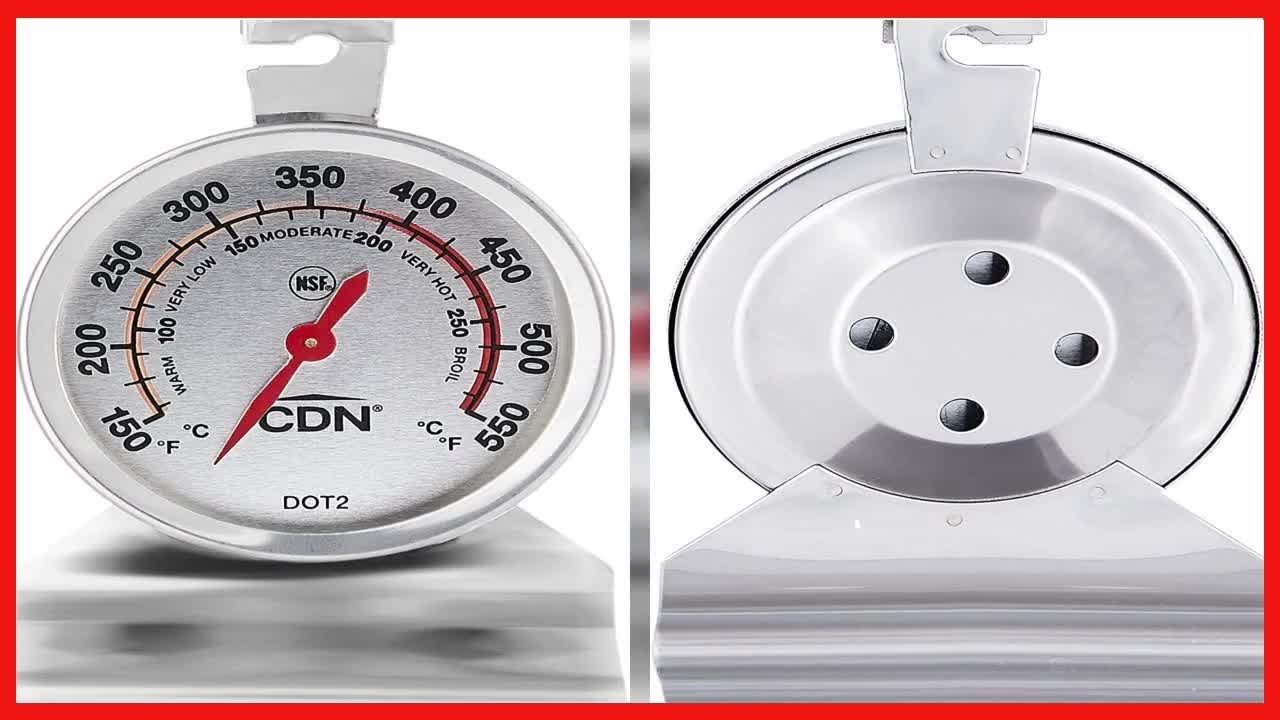 CDN DOT2 09502000954 ProAccurate Oven Thermometer, 1 EA, Silver 