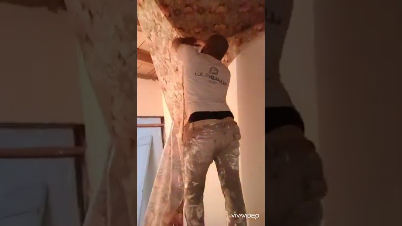 تعليم تركيب الجلاد عل السقف الخشب توفير ومنظر تحفه