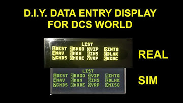 D.I.Y. Data Entry Display for DCS World
