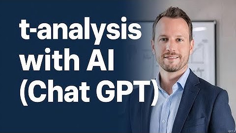 Research | t-test analysis with AI (Chat GPT)