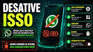 Como desativar Funções do WhatsApp e Economizar Bateria e Dados 2026