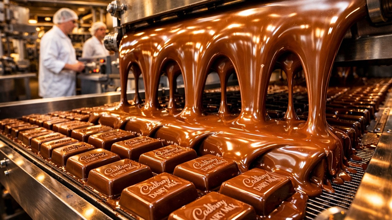 Inside the Cadbury Dairy Milk Factory 🍫 | How Cadbury Chocolate Is Made in Mass Production