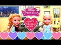 VALENTINE DAY! Elsa and Anna and Kristoff Toddlers make Valentine Cards