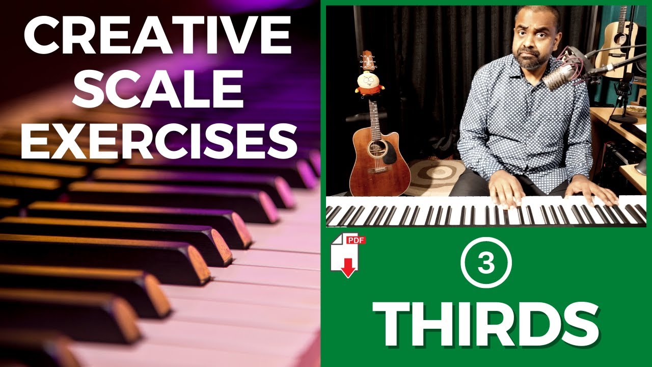 How to CREATIVELY Practice THIRDS over Piano SCALES