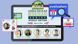 Division Webinar for Evaluators of LRMDS-ADM Learning Resource Modules
