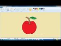 03 APPLE DRAWING IN MS-PAINT