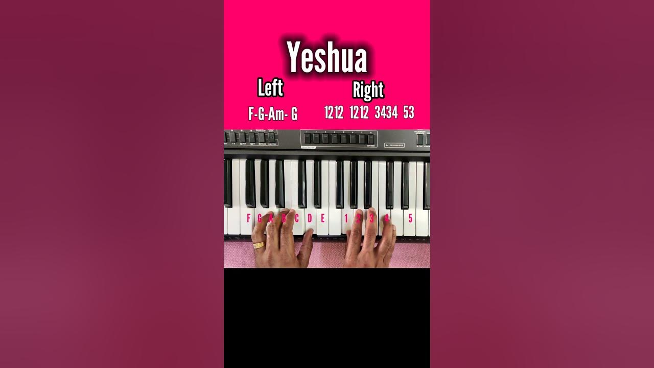 Yeshua Piano Tutorial....ll Notation & Chords ll #dailyshorts #pianomusic