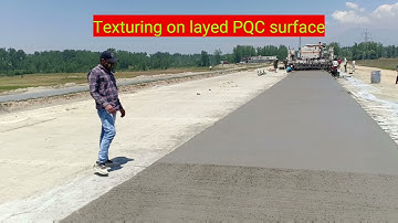 PQC ROAD LAYING WITH SLIP FORM PAVER//RIGID PAVEMENT CONSTRUCTION DETAIL AT SITE/DOWELL BAR TIE BAR