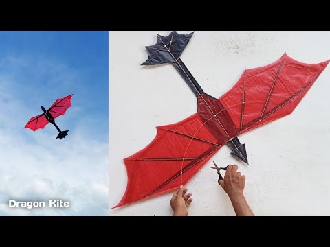 AMAZING...!!! CARA MEMBUAT LAYANG LAYANGAN NAGA PART 40 DARI LIDI KELAPA/How To Make Dragon Kite